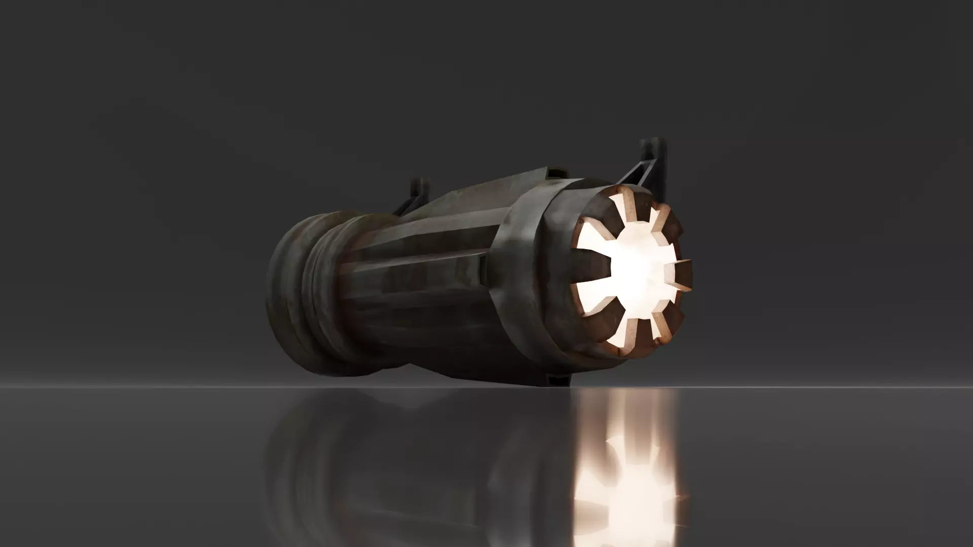 Sci-Fi Photon Blaster Laser Flash Light  Low-poly 3D model_0