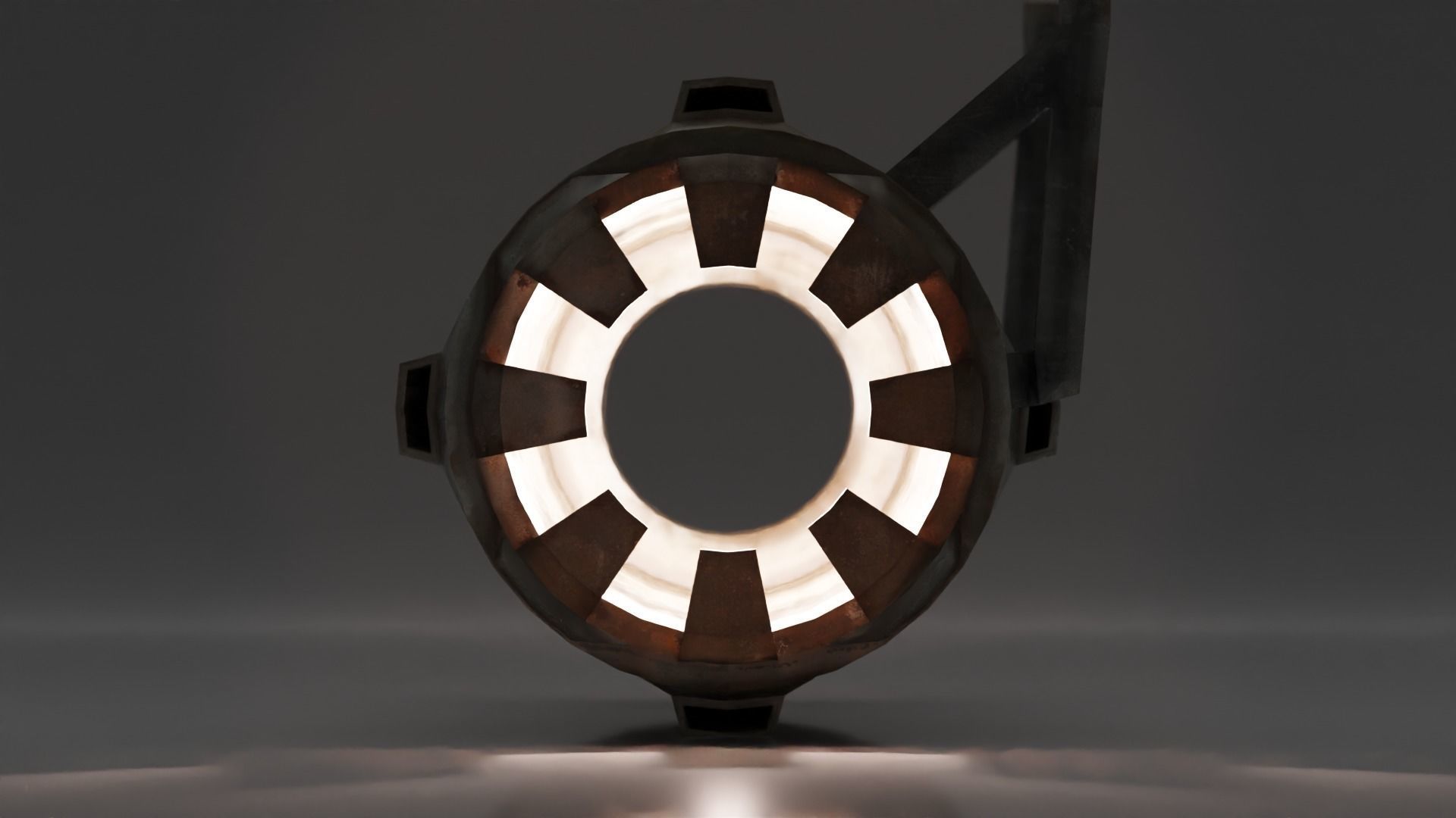 Sci-Fi Photon Blaster Laser Flash Light  Low-poly 3D model_1