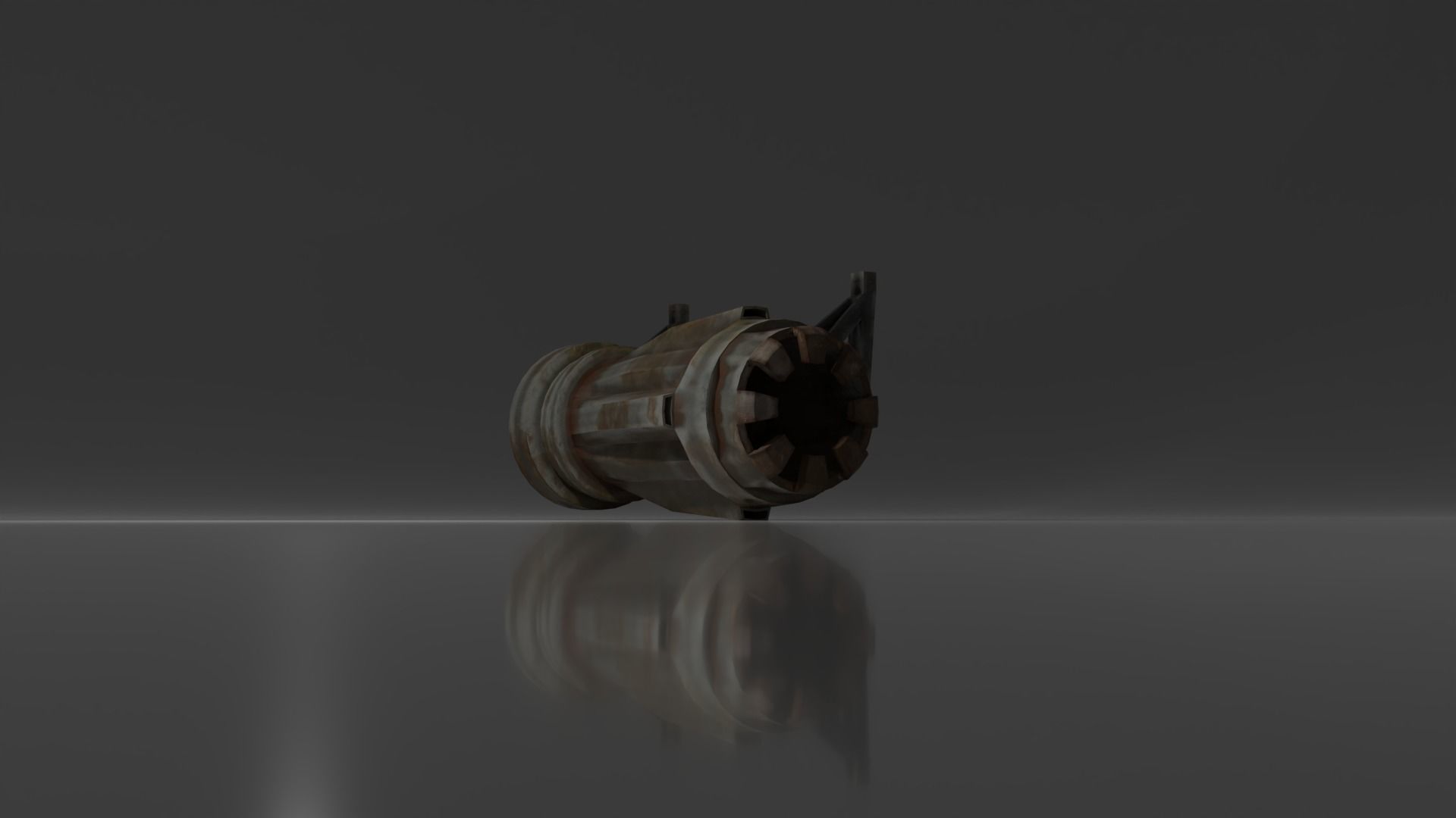 Sci-Fi Photon Blaster Laser Flash Light  Low-poly 3D model_3