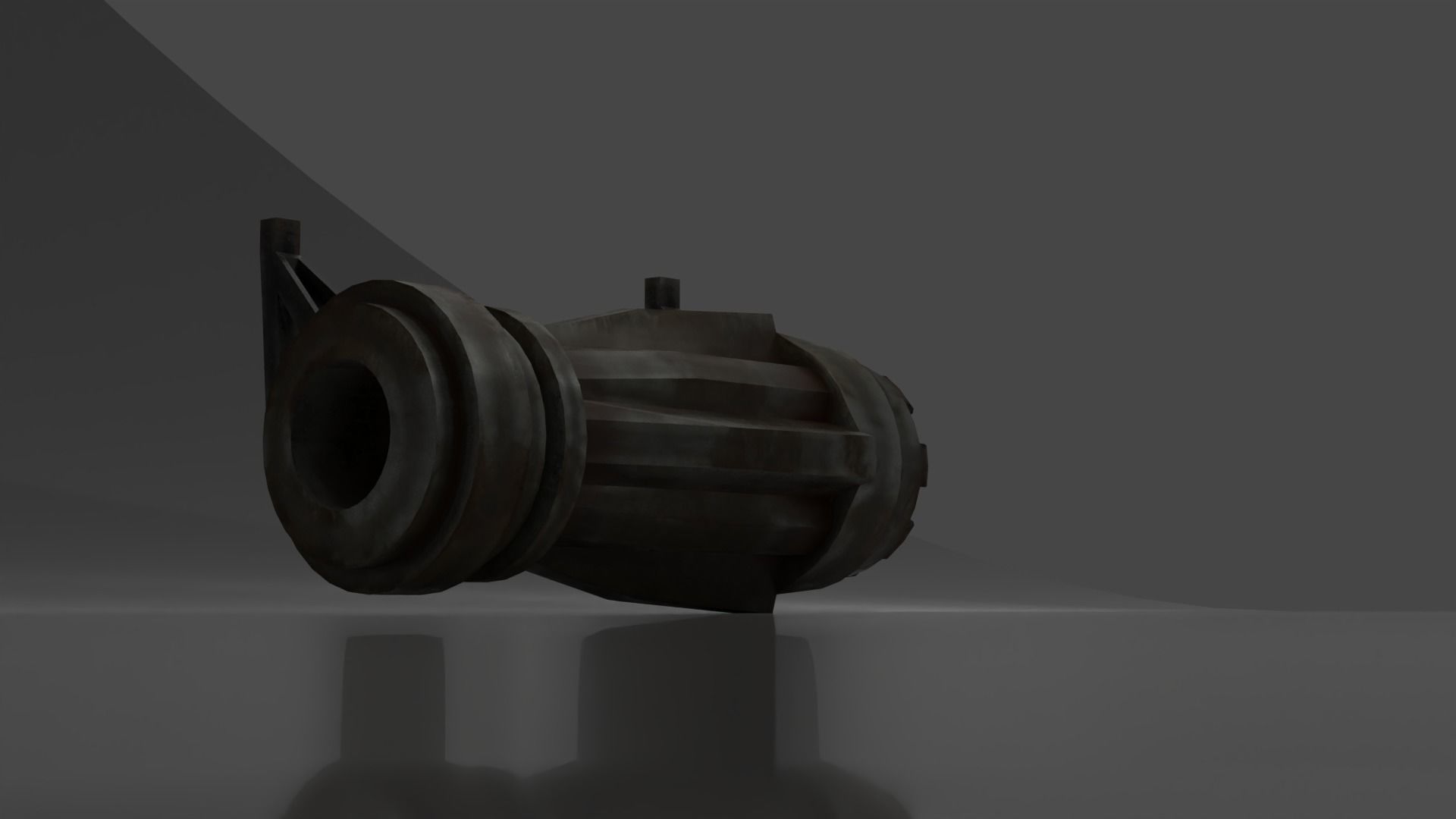 Sci-Fi Photon Blaster Laser Flash Light  Low-poly 3D model_4