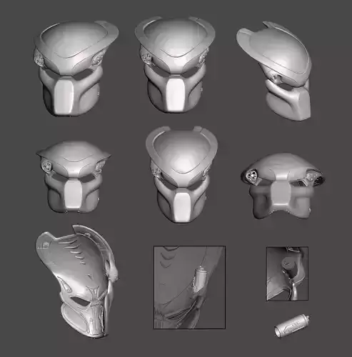 Predator 1 - 1987 Bio Helmet - Mask  3D print model