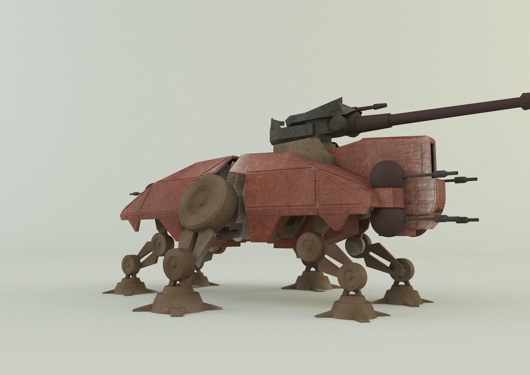 AT-TE Walker combat robot 3D model_3