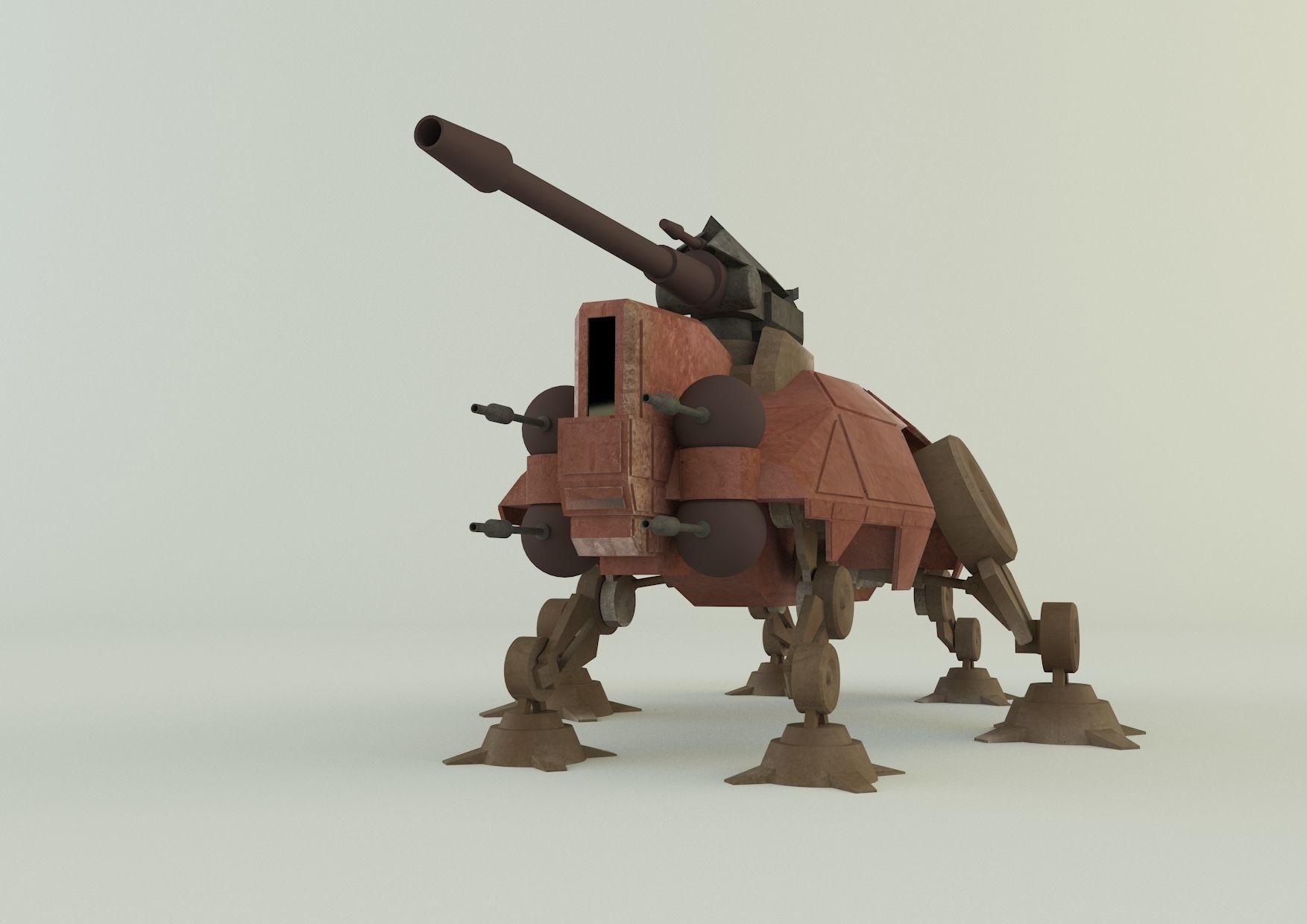 AT-TE Walker combat robot 3D model_1