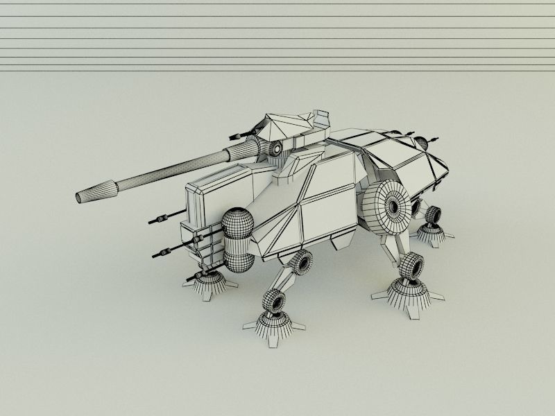 AT-TE Walker combat robot 3D model_22
