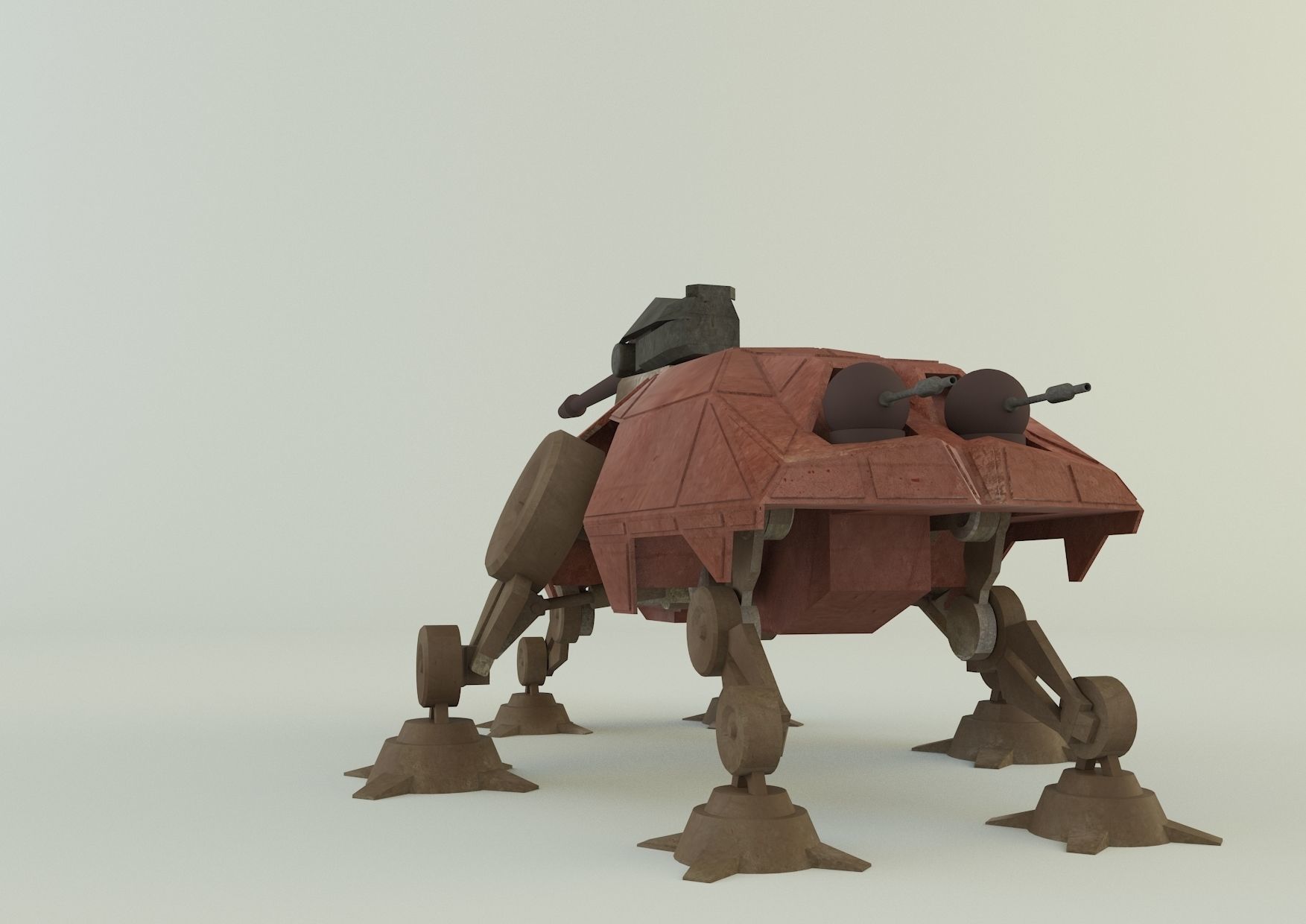 AT-TE Walker combat robot 3D model_6