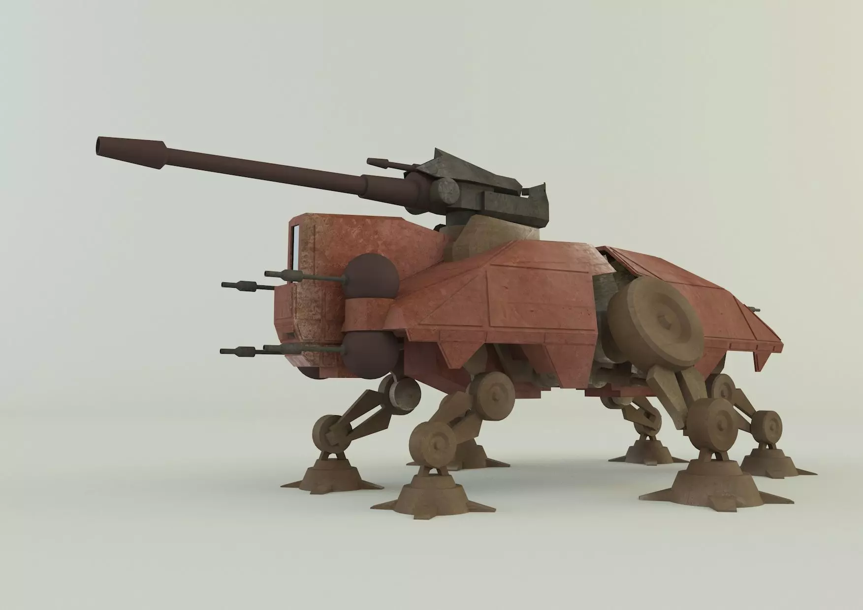 AT-TE Walker combat robot 3D model_0