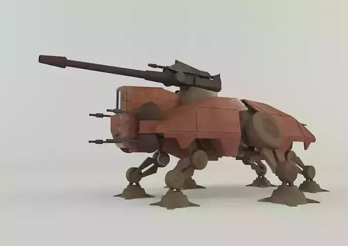 AT-TE Walker combat robot 3D model