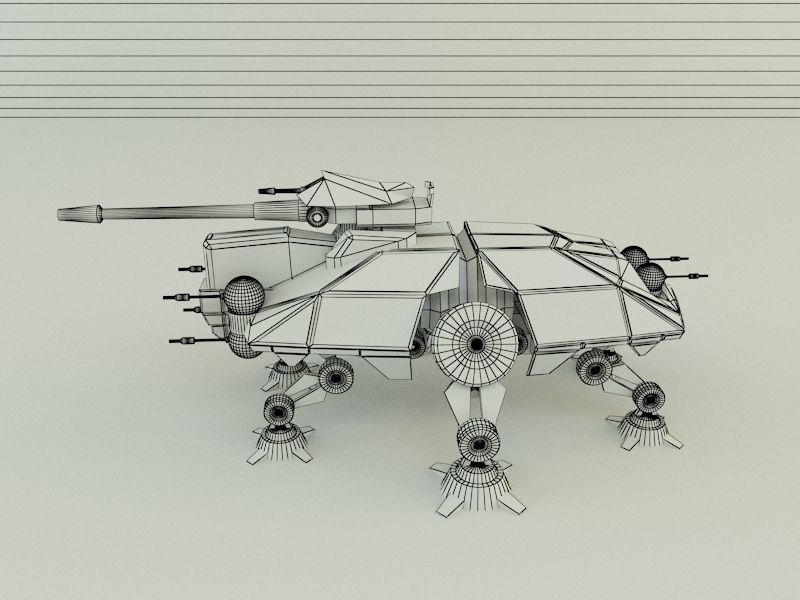 AT-TE Walker combat robot 3D model_30