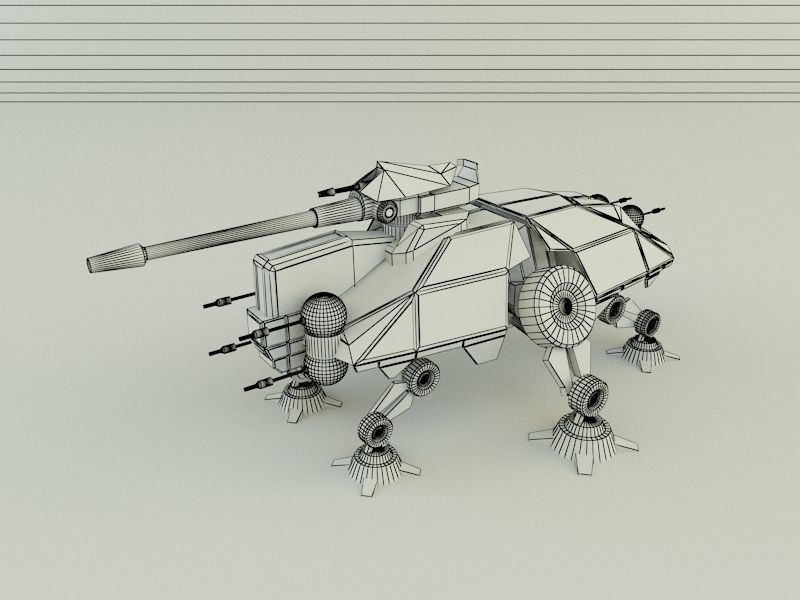 AT-TE Walker combat robot 3D model_21