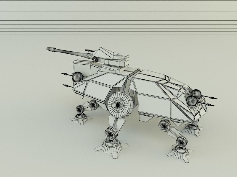 AT-TE Walker combat robot 3D model_29