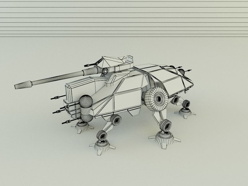 AT-TE Walker combat robot 3D model_32
