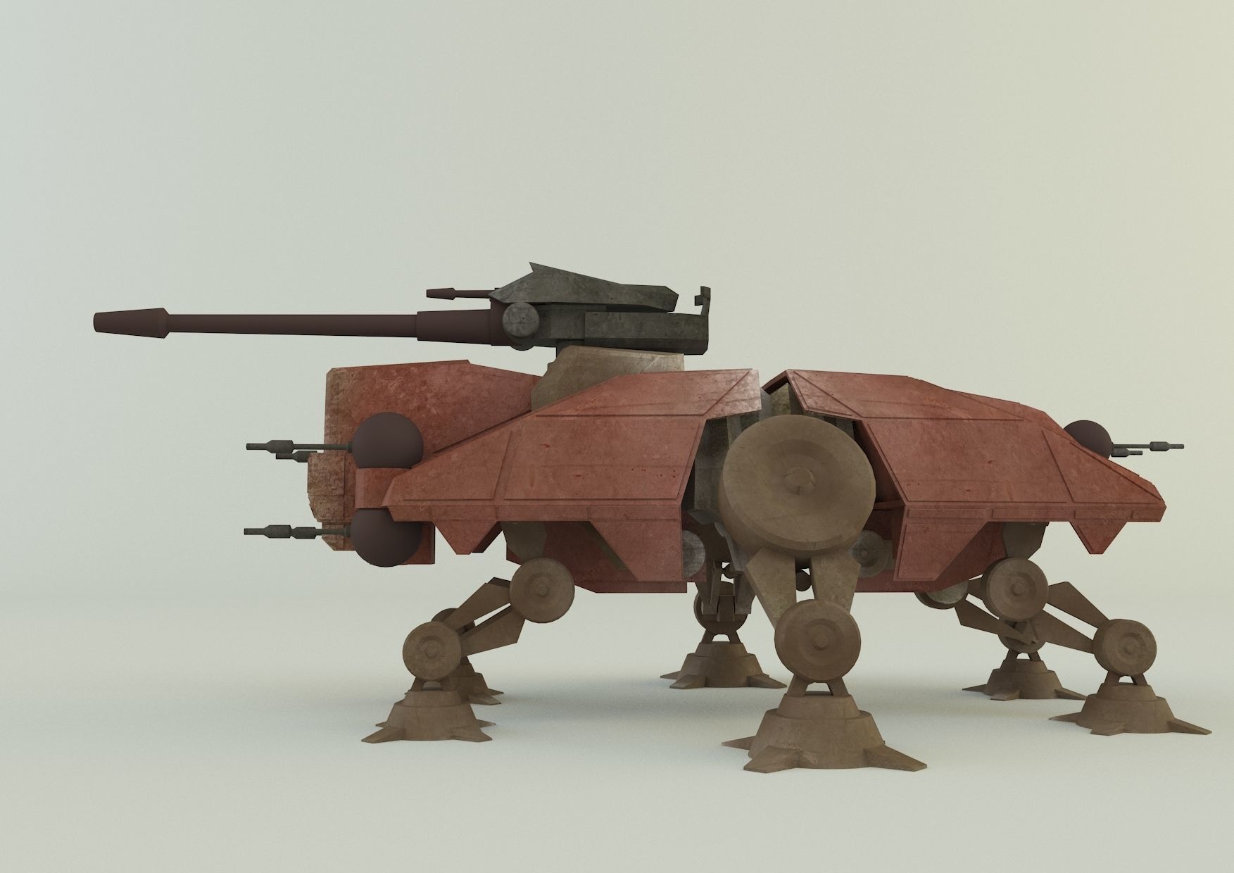 AT-TE Walker combat robot 3D model_8