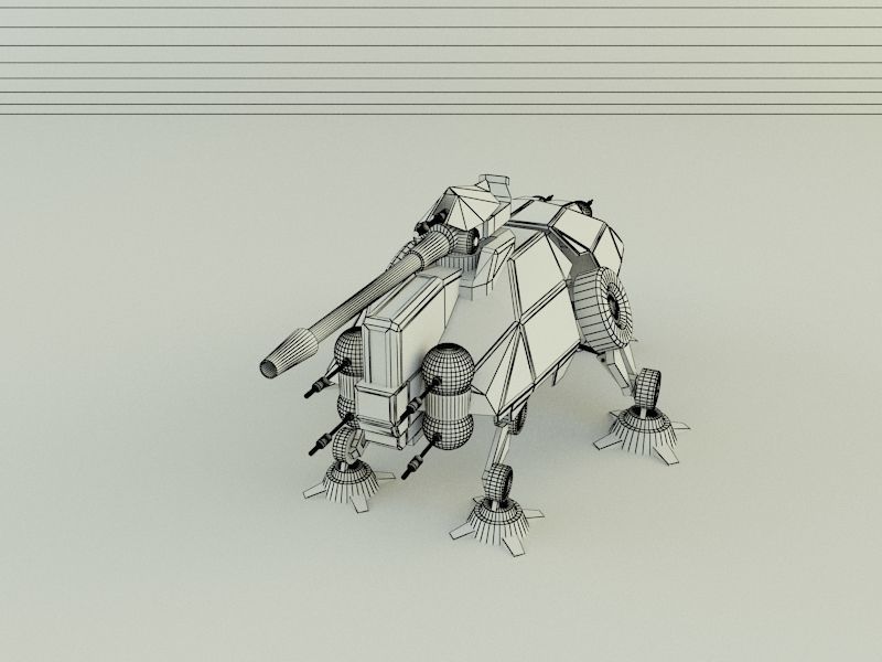 AT-TE Walker combat robot 3D model_23