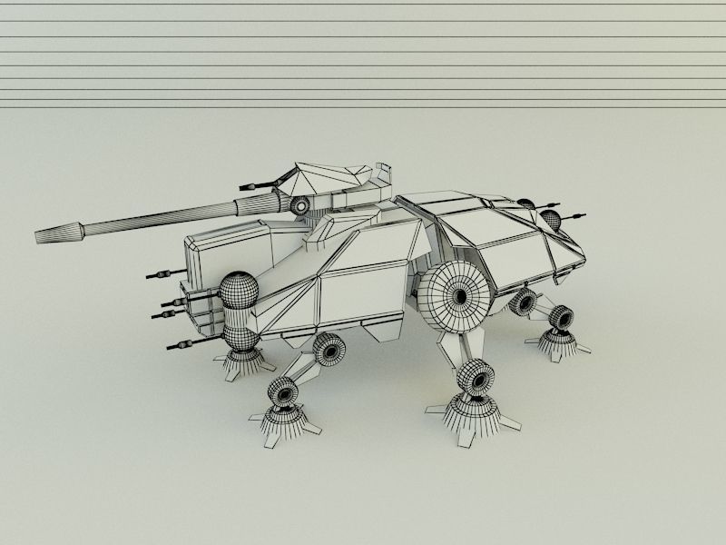 AT-TE Walker combat robot 3D model_31