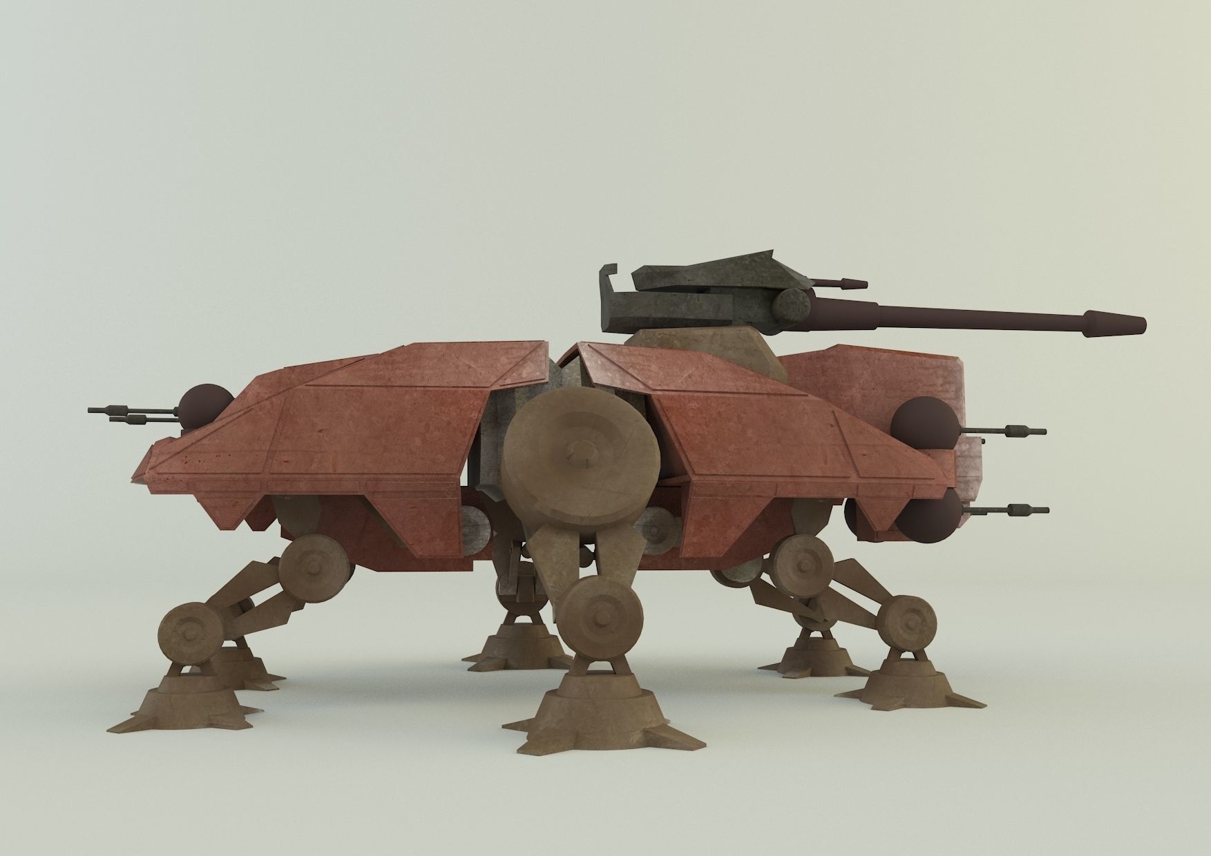 AT-TE Walker combat robot 3D model_4