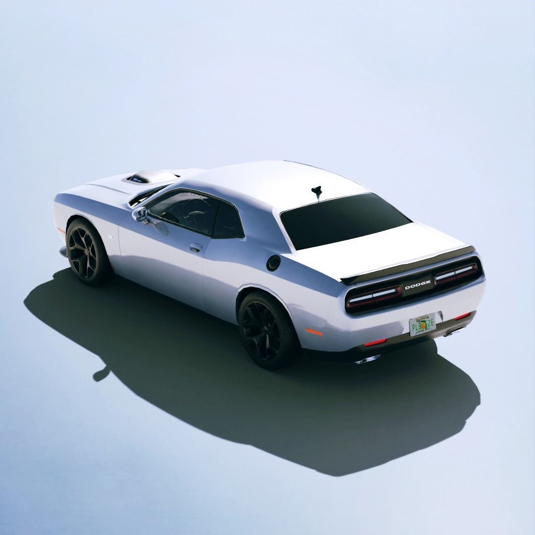 Dodge Challenger 392 HEMI Scat Pack 2015 Low-poly 3D model_1