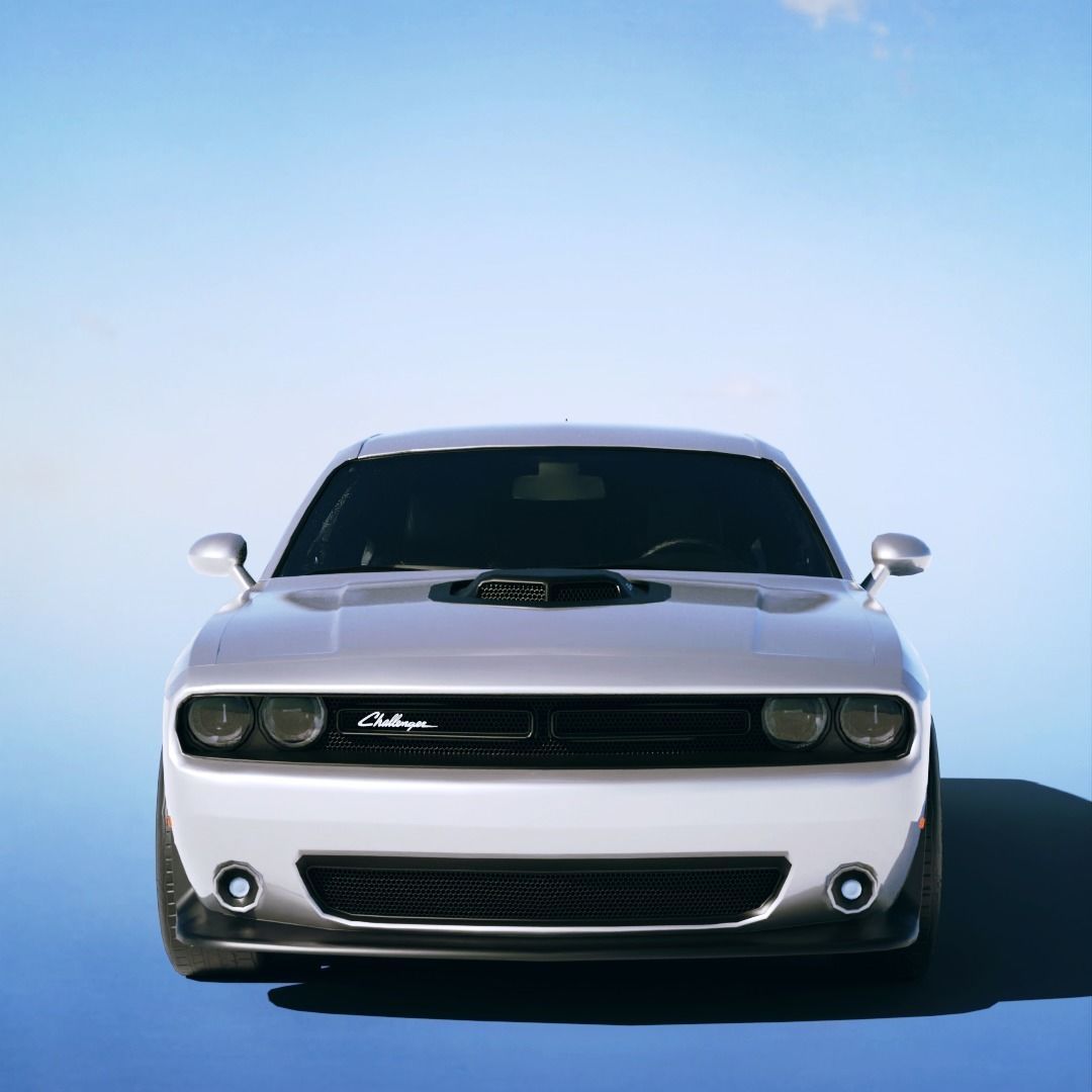 Dodge Challenger 392 HEMI Scat Pack 2015 Low-poly 3D model_4