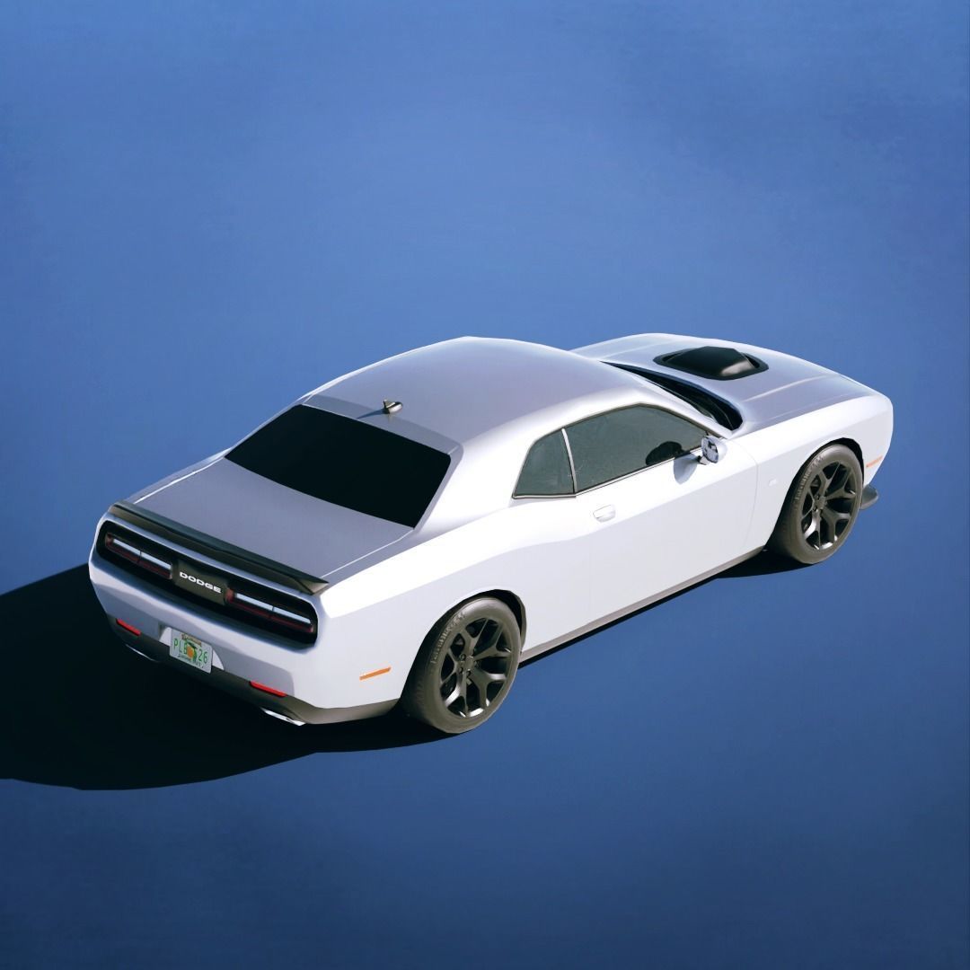 Dodge Challenger 392 HEMI Scat Pack 2015 Low-poly 3D model_2