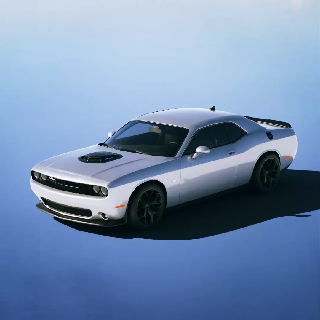 Dodge Challenger 392 HEMI Scat Pack 2015 Low-poly 3D model_0