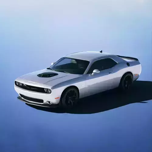 Dodge Challenger 392 HEMI Scat Pack 2015 Low-poly 3D model