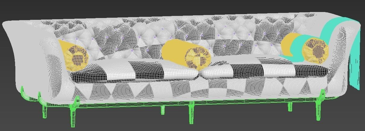 New Classic sofa 3D model_5