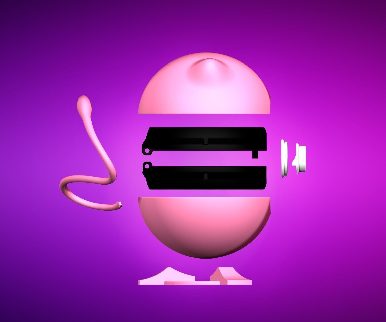 Pokeball Mew Functional Pokemon 3D print model_1