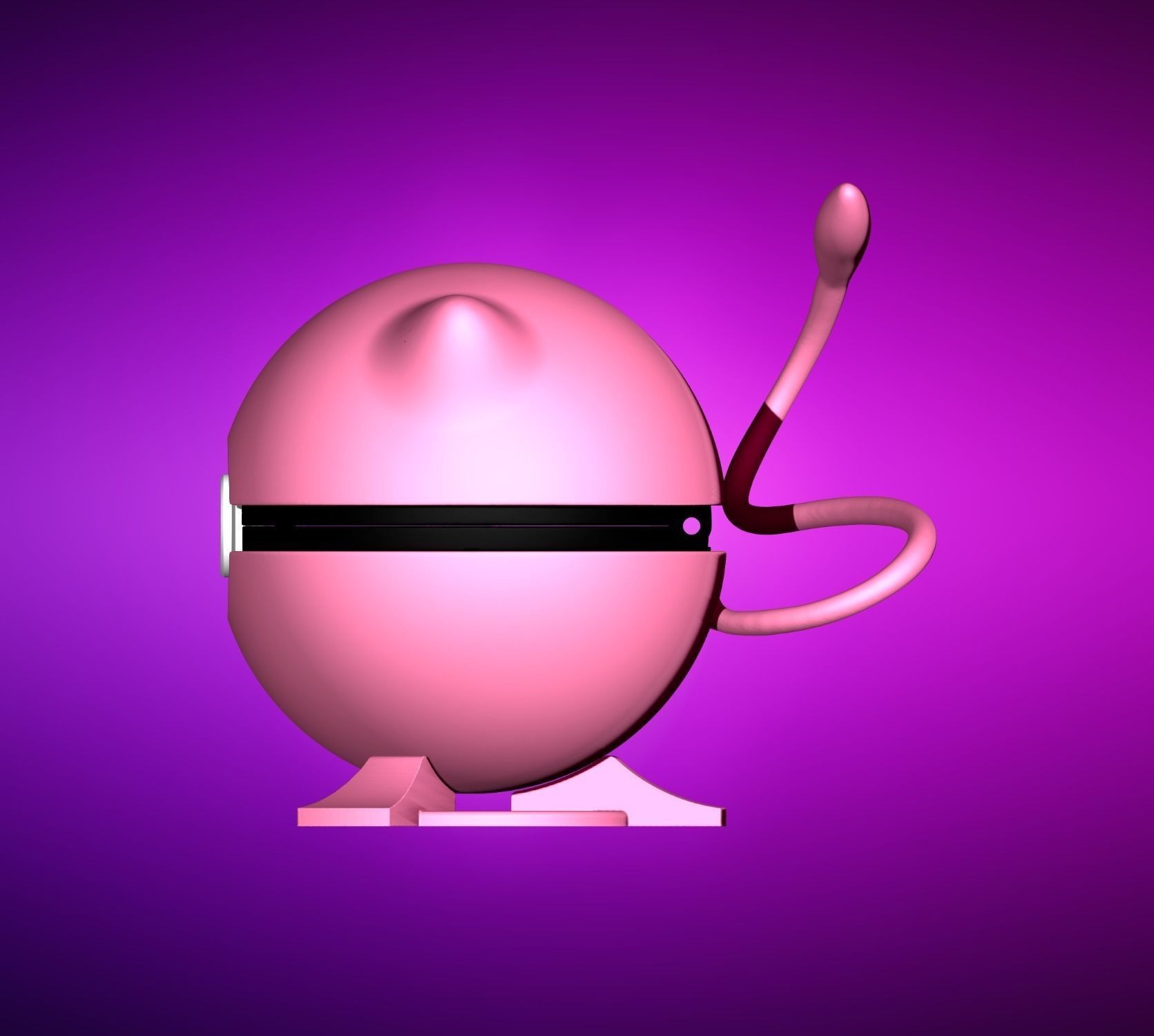 Pokeball Mew Functional Pokemon 3D print model_5