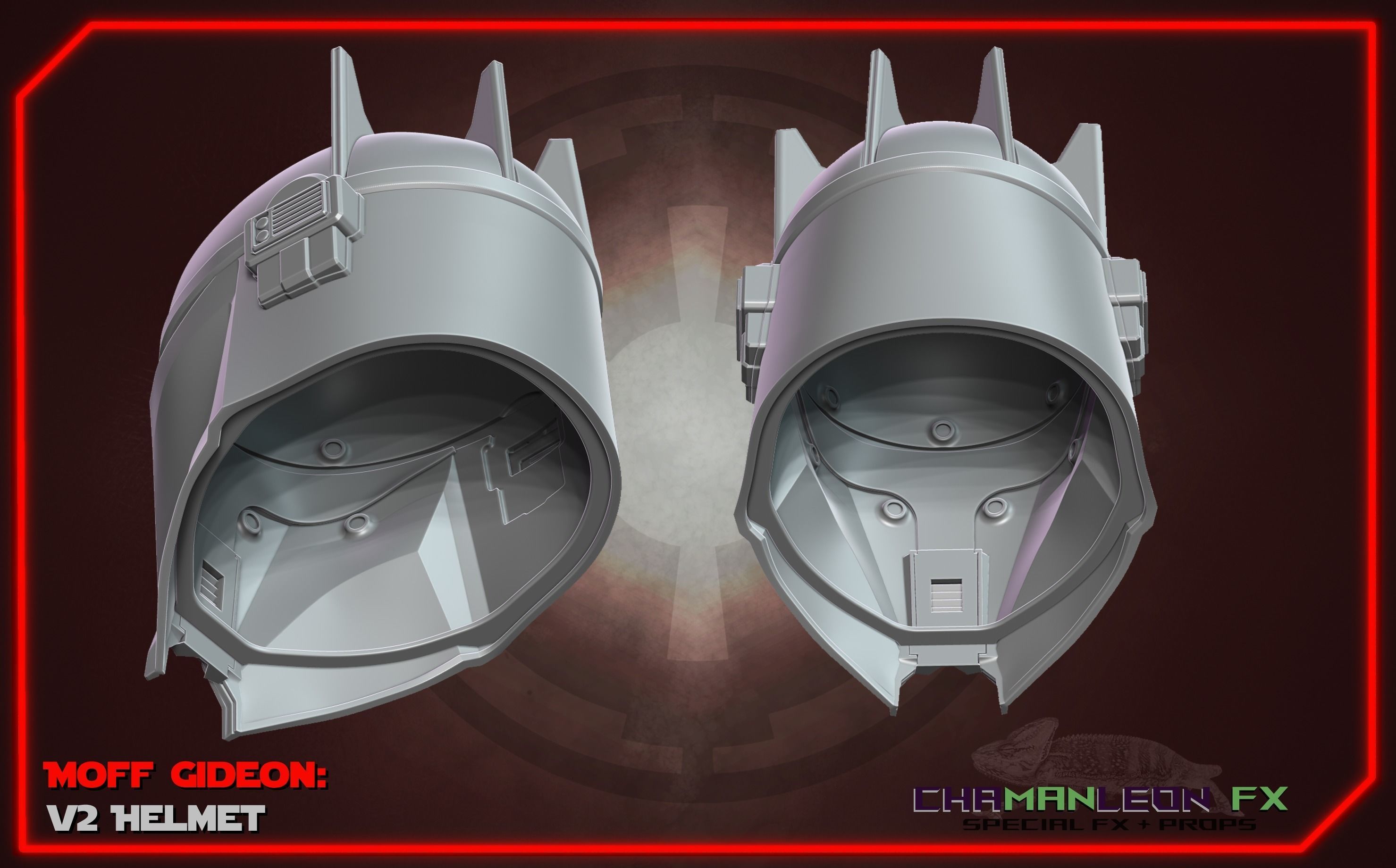 Moff Gideon Helmet Mandalorian 3D Print Cosplay Armor 3D print model_5