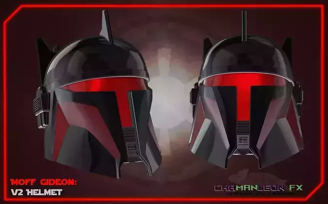 Moff Gideon Helmet Mandalorian 3D Print Cosplay Armor 3D print model