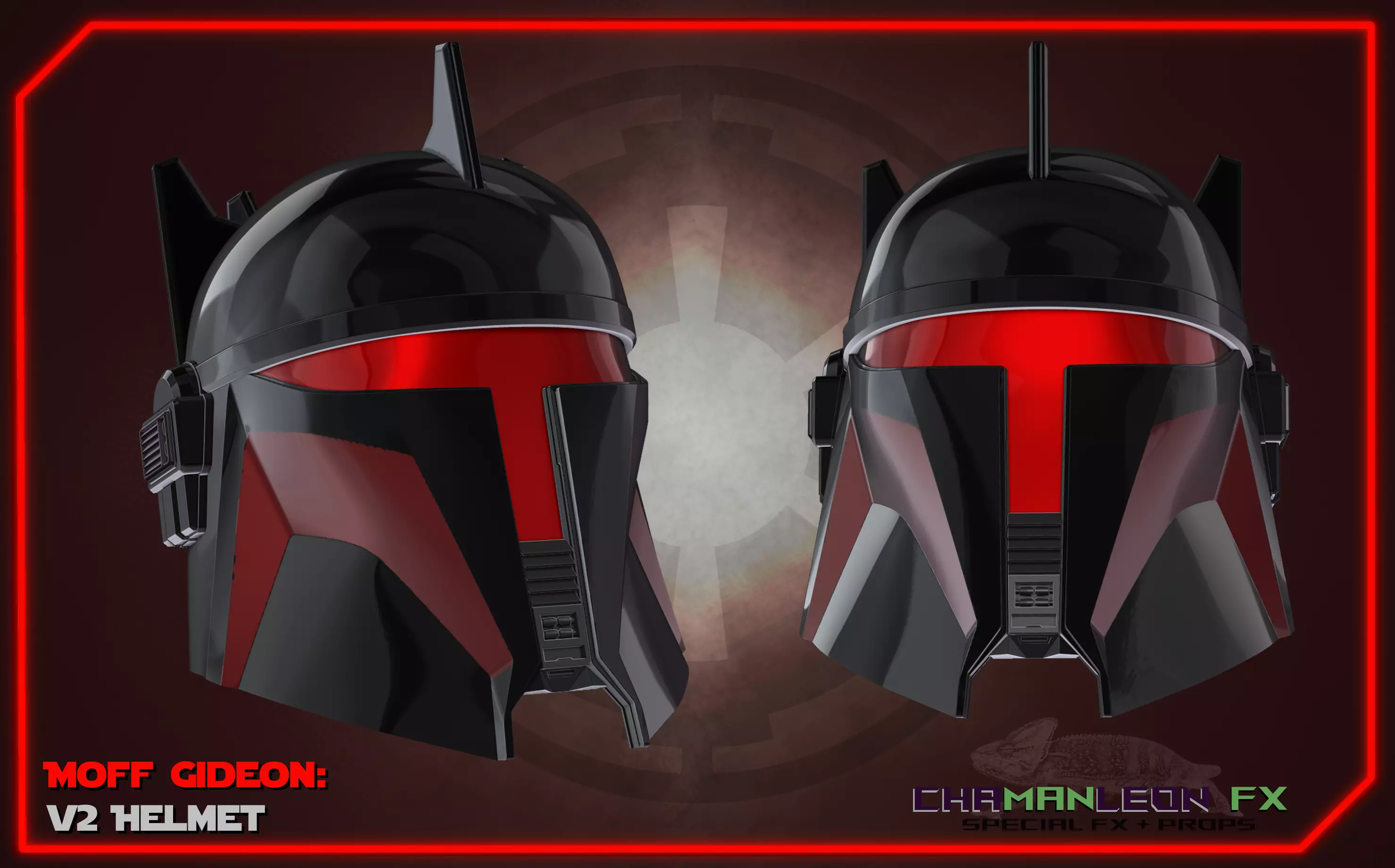 Moff Gideon Helmet Mandalorian 3D Print Cosplay Armor 3D print model_0