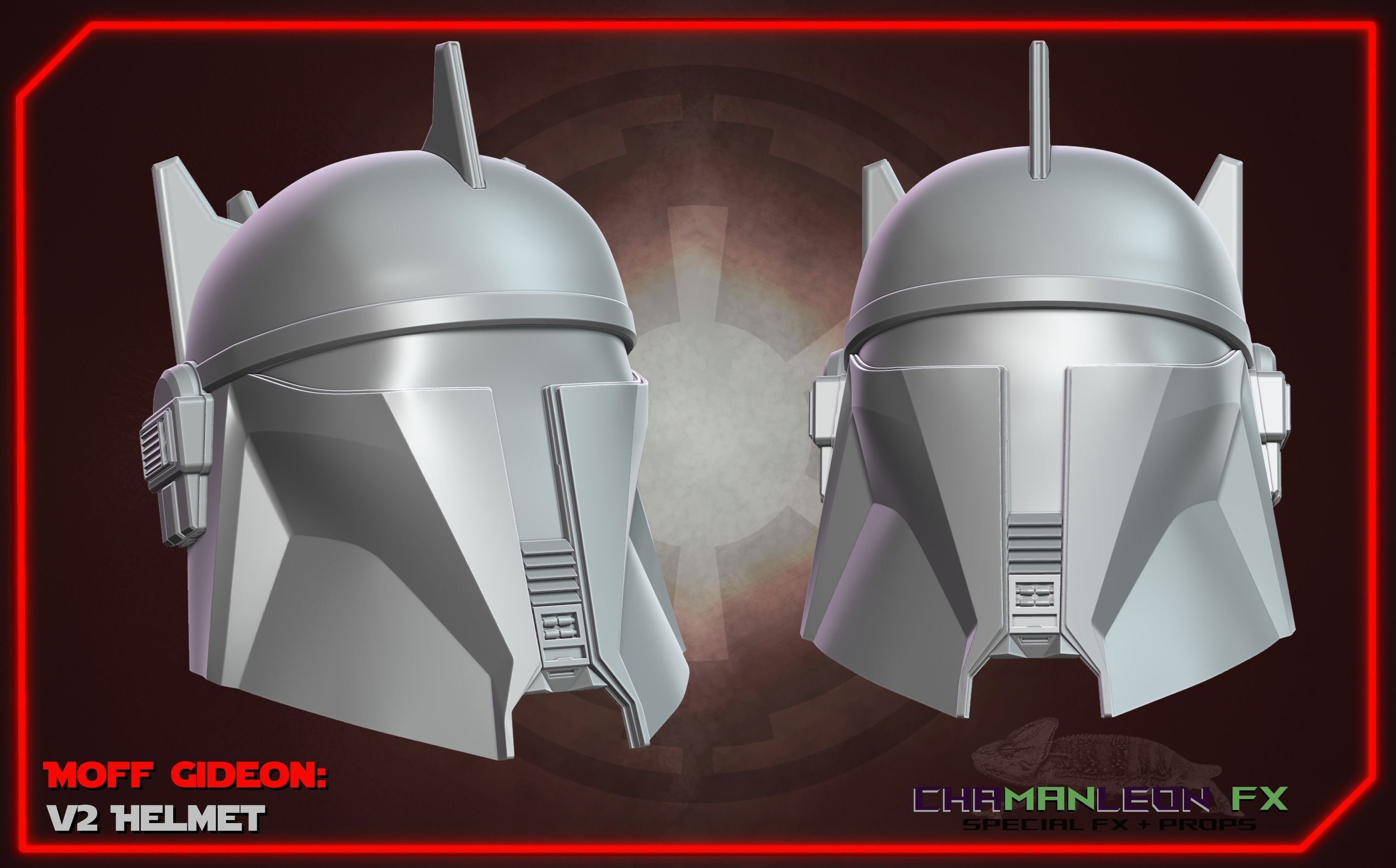 Moff Gideon Helmet Mandalorian 3D Print Cosplay Armor 3D print model_1
