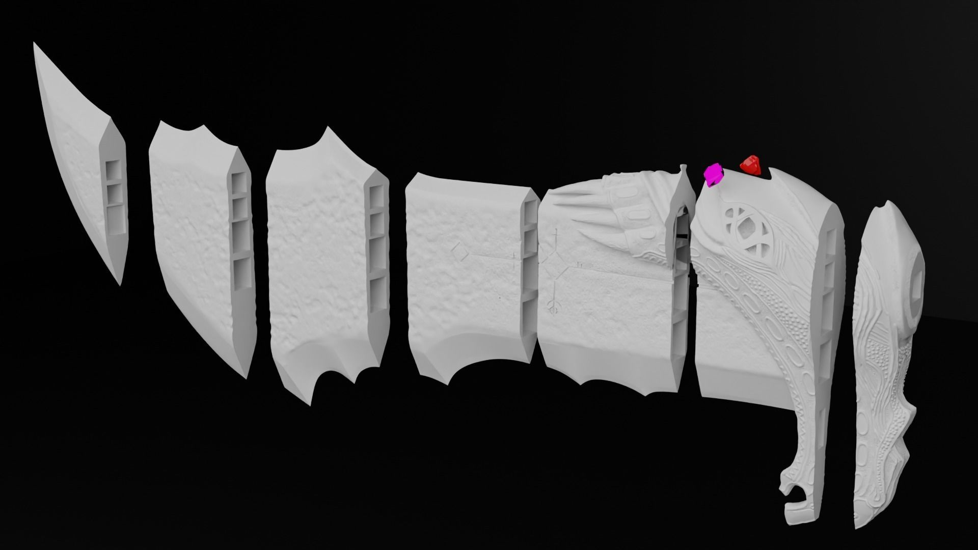 God of War 2018 Blade Of Chaos lv2 3D print model_5