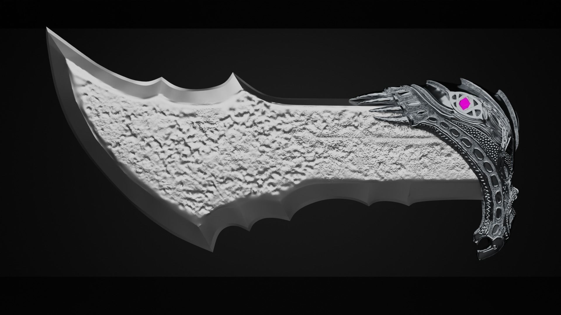 God of War 2018 Blade Of Chaos lv2 3D print model_6