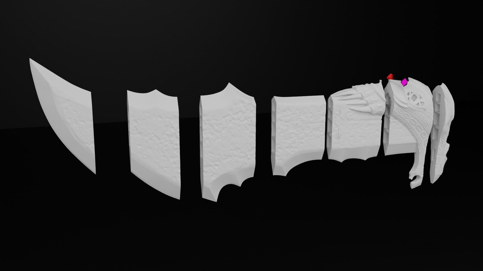 God of War 2018 Blade Of Chaos lv2 3D print model_3