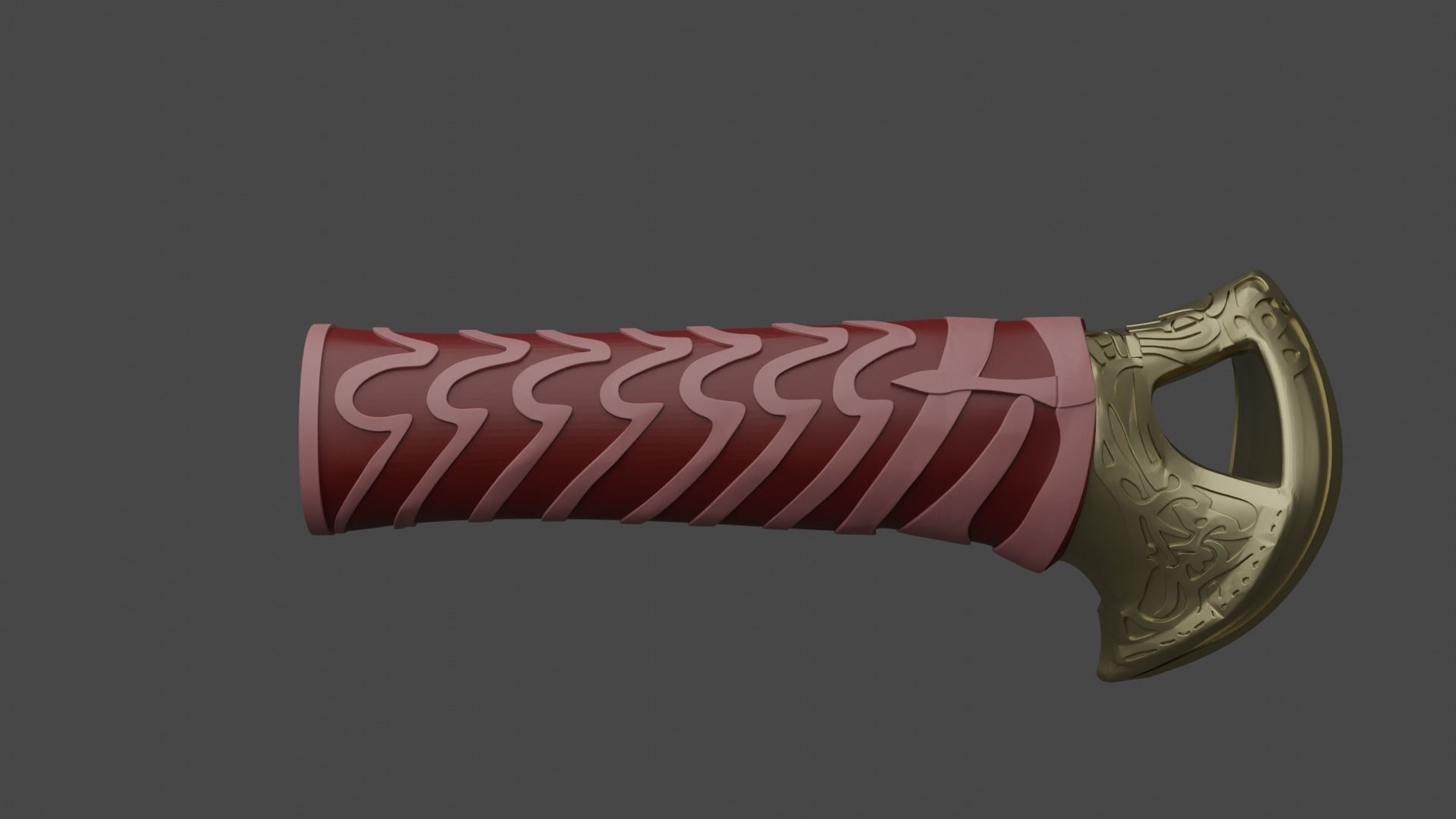 God of War 2018 Blade Of Chaos lv2 3D print model_27