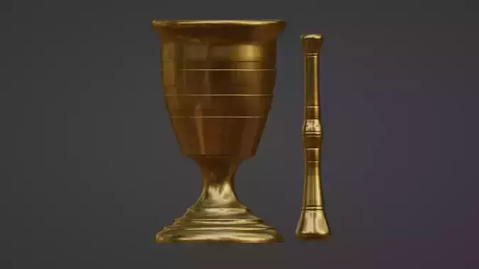 Vintage mortar and pestle bell