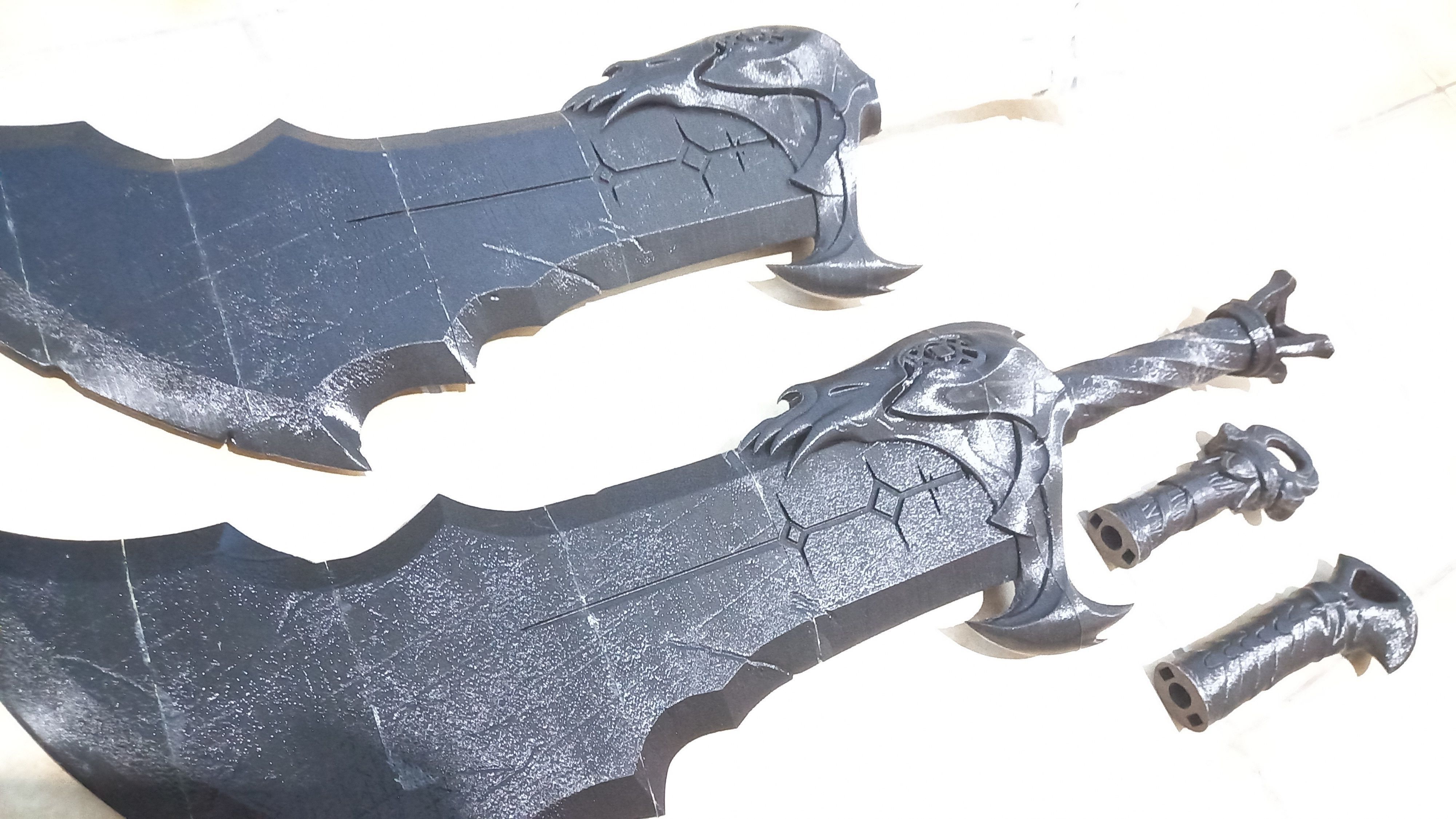 God Of War Ragnarok Kratos Blades Of Chaos lv2 model 3d print  3D print model_33