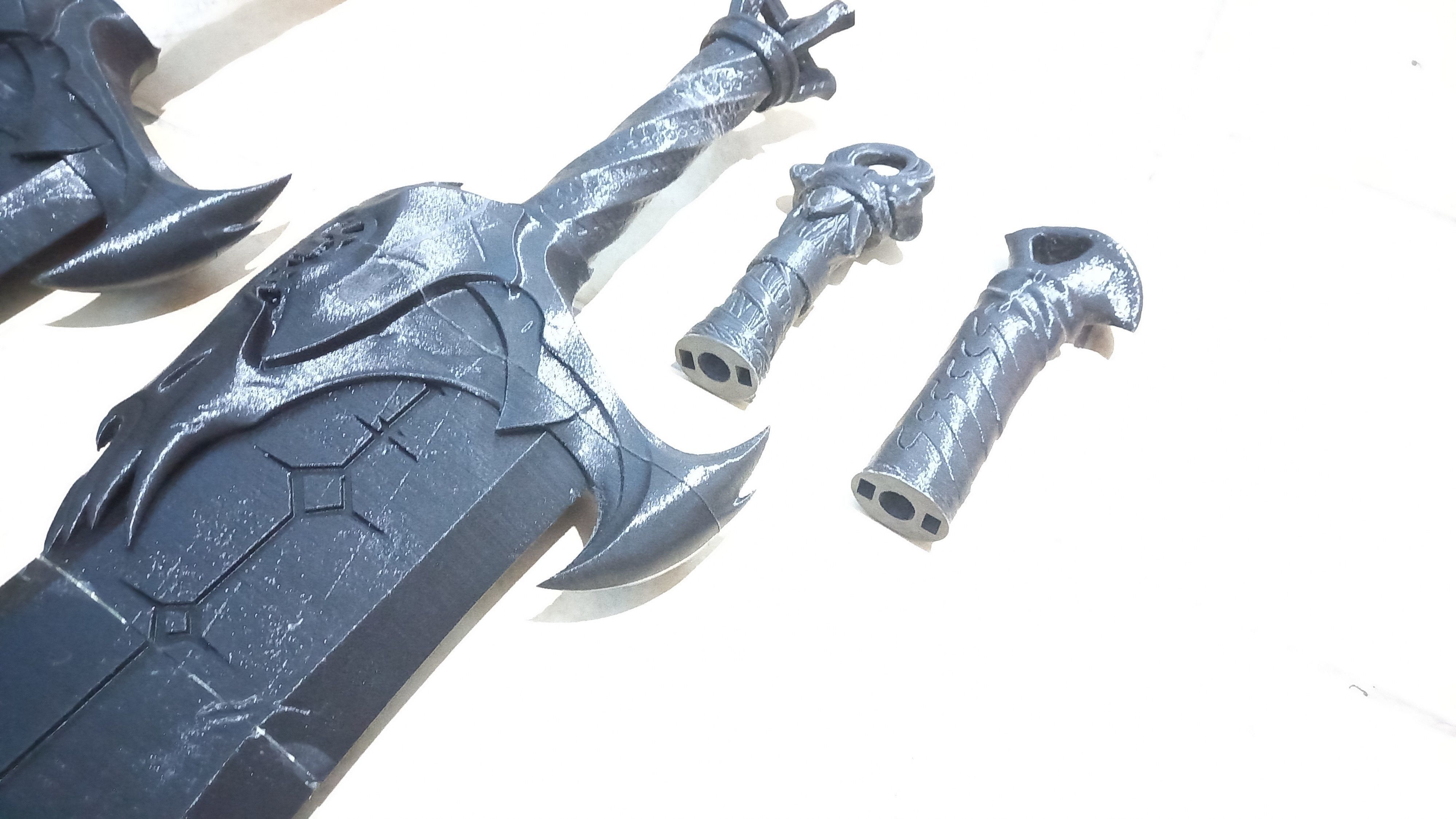 God Of War Ragnarok Kratos Blades Of Chaos lv2 model 3d print  3D print model_11
