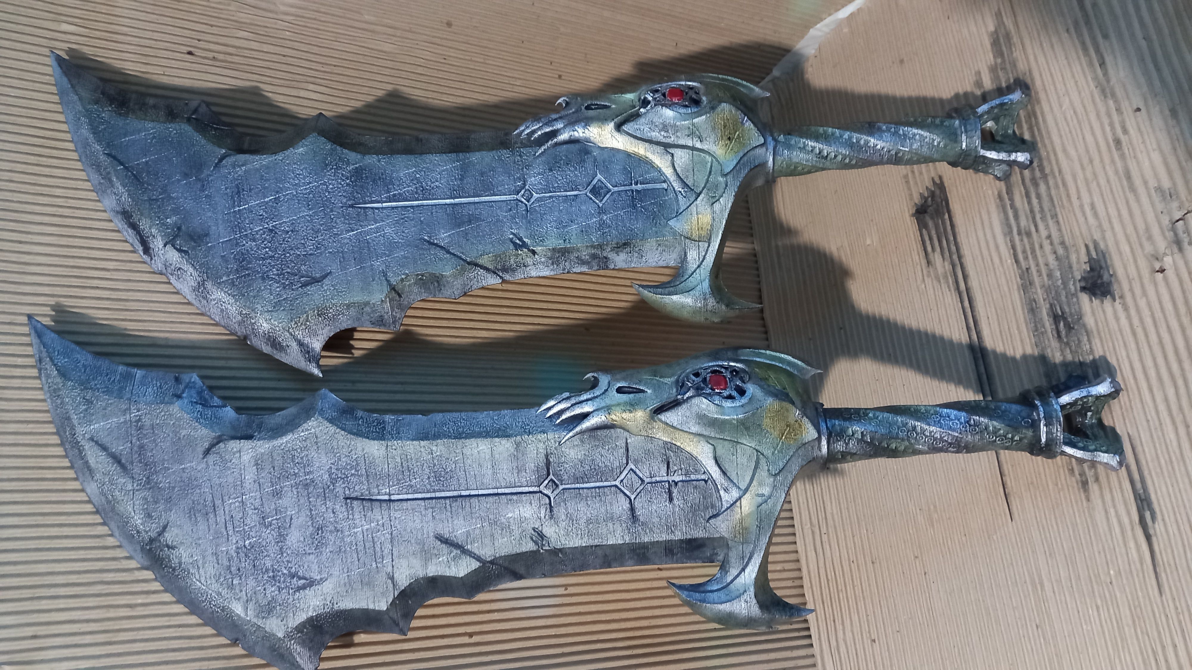 God Of War Ragnarok Kratos Blades Of Chaos lv2 model 3d print  3D print model_40