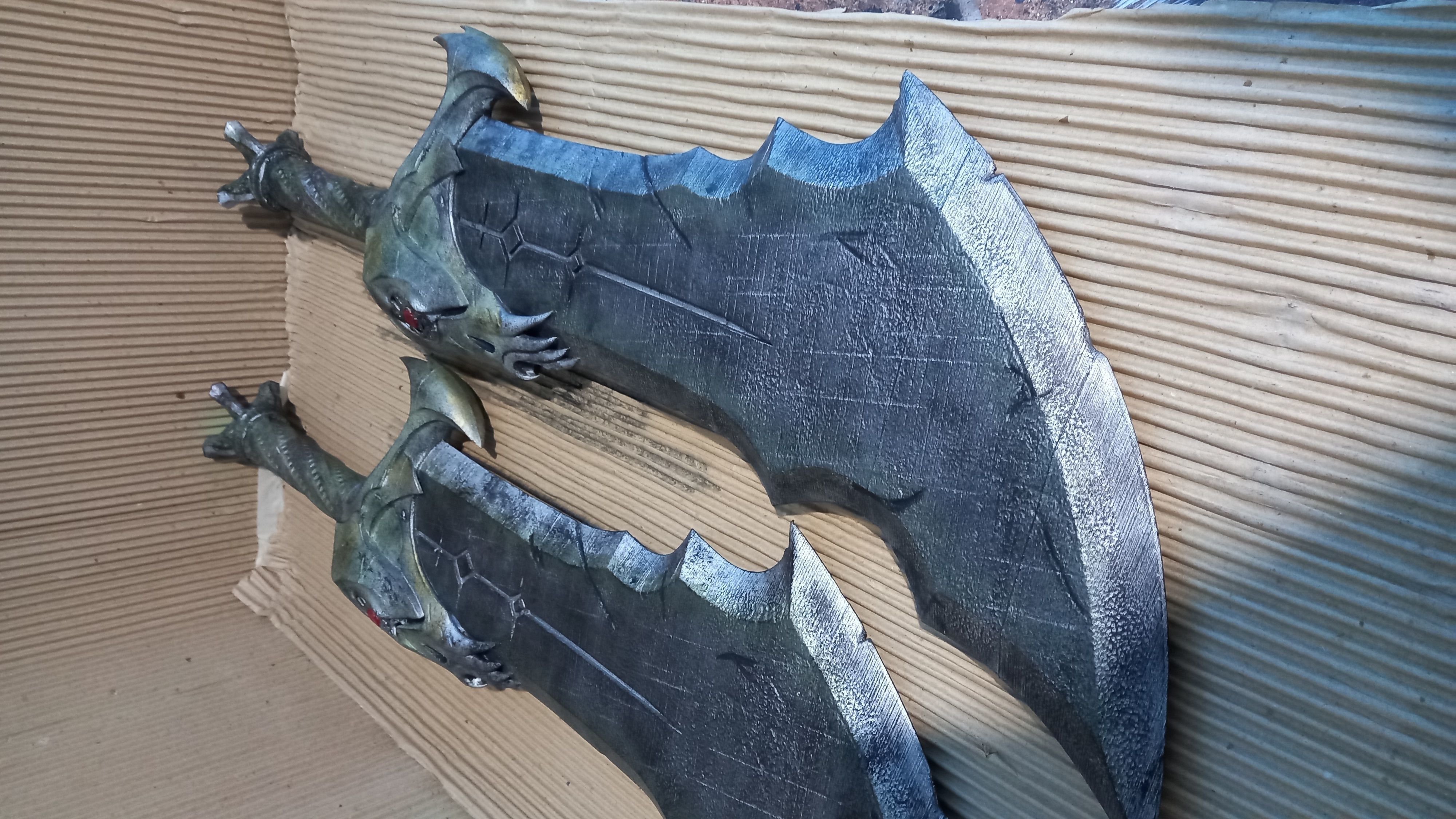 God Of War Ragnarok Kratos Blades Of Chaos lv2 model 3d print  3D print model_1