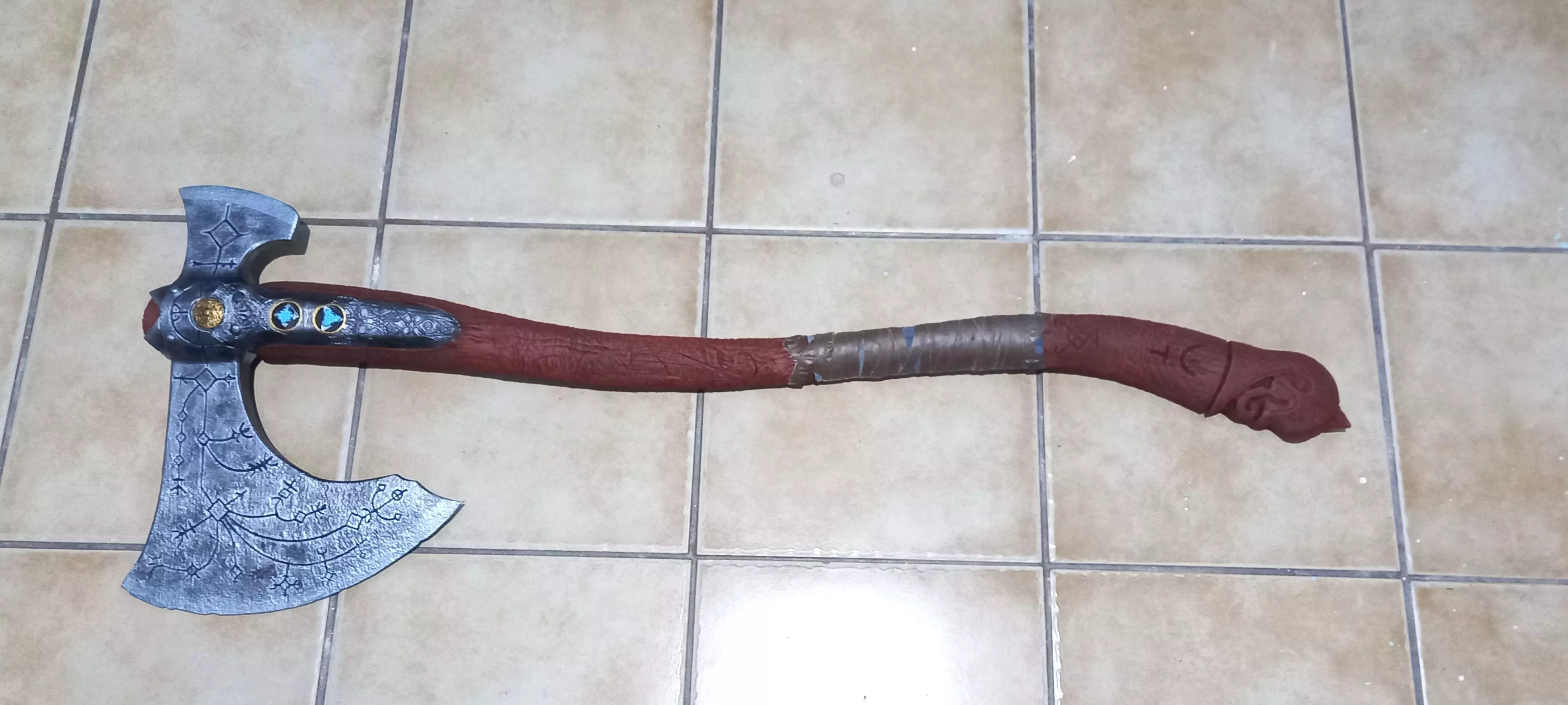 God of War leviathan axe 3D print model_0