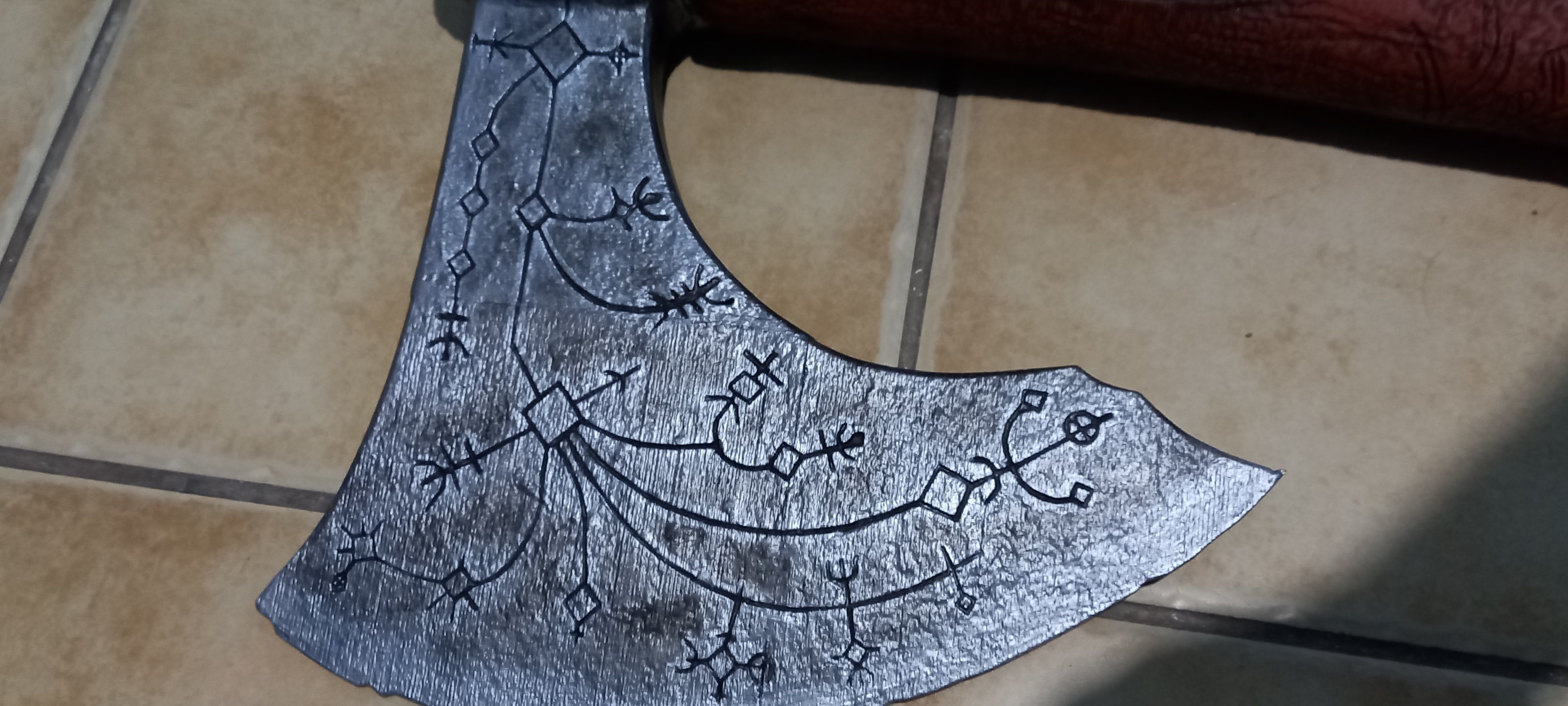 God of War leviathan axe 3D print model_7