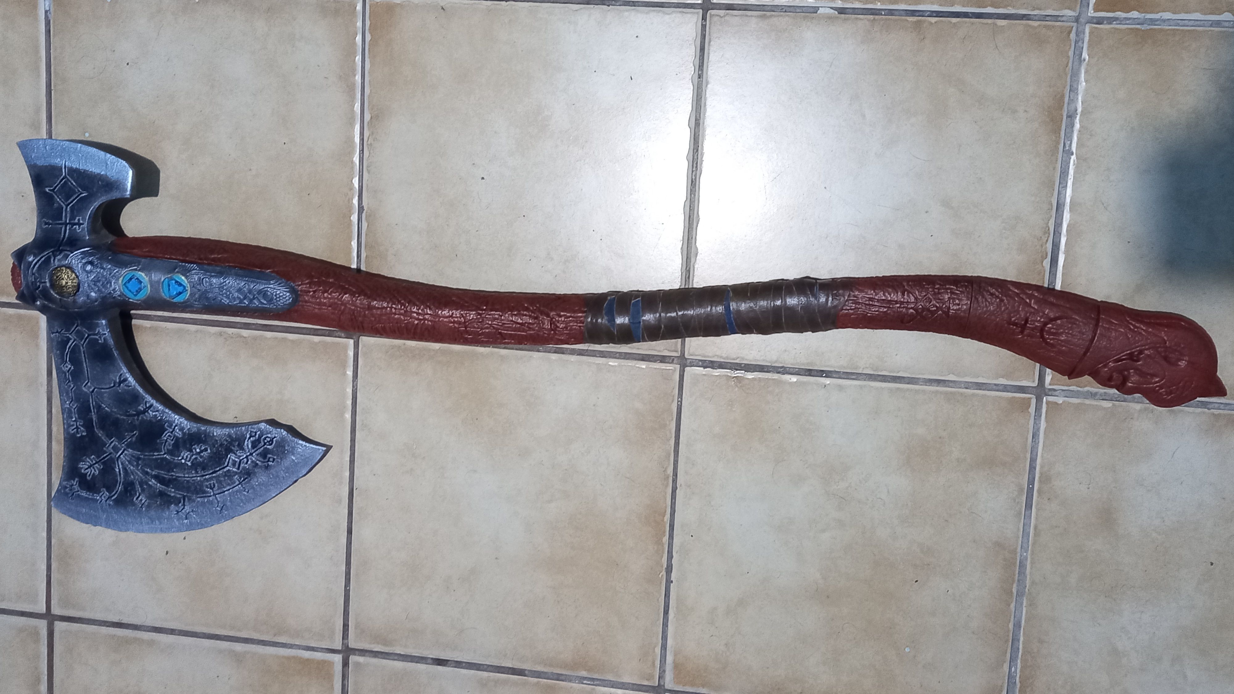 God of War leviathan axe 3D print model_1