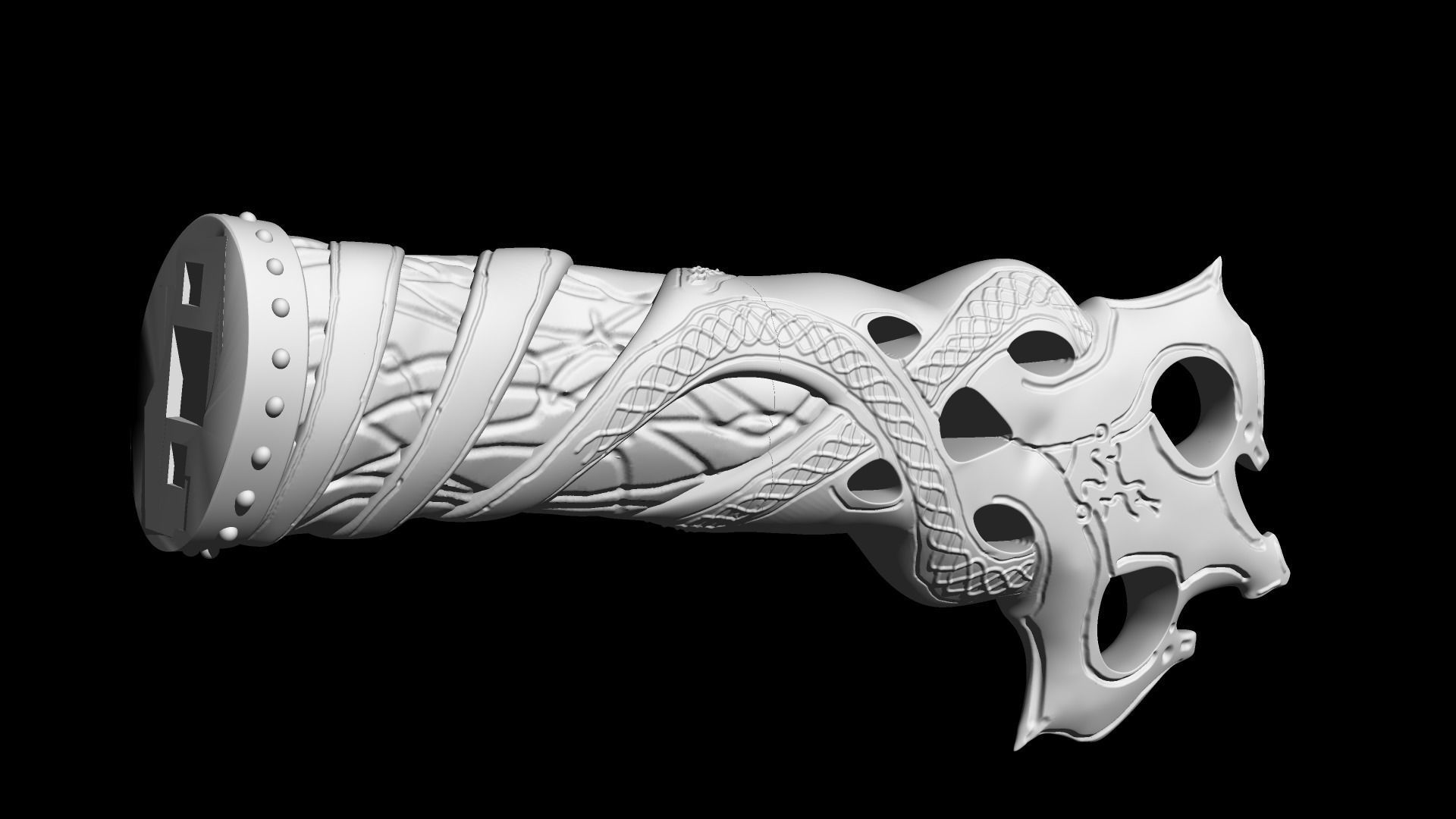 God of War leviathan axe 3D print model_57