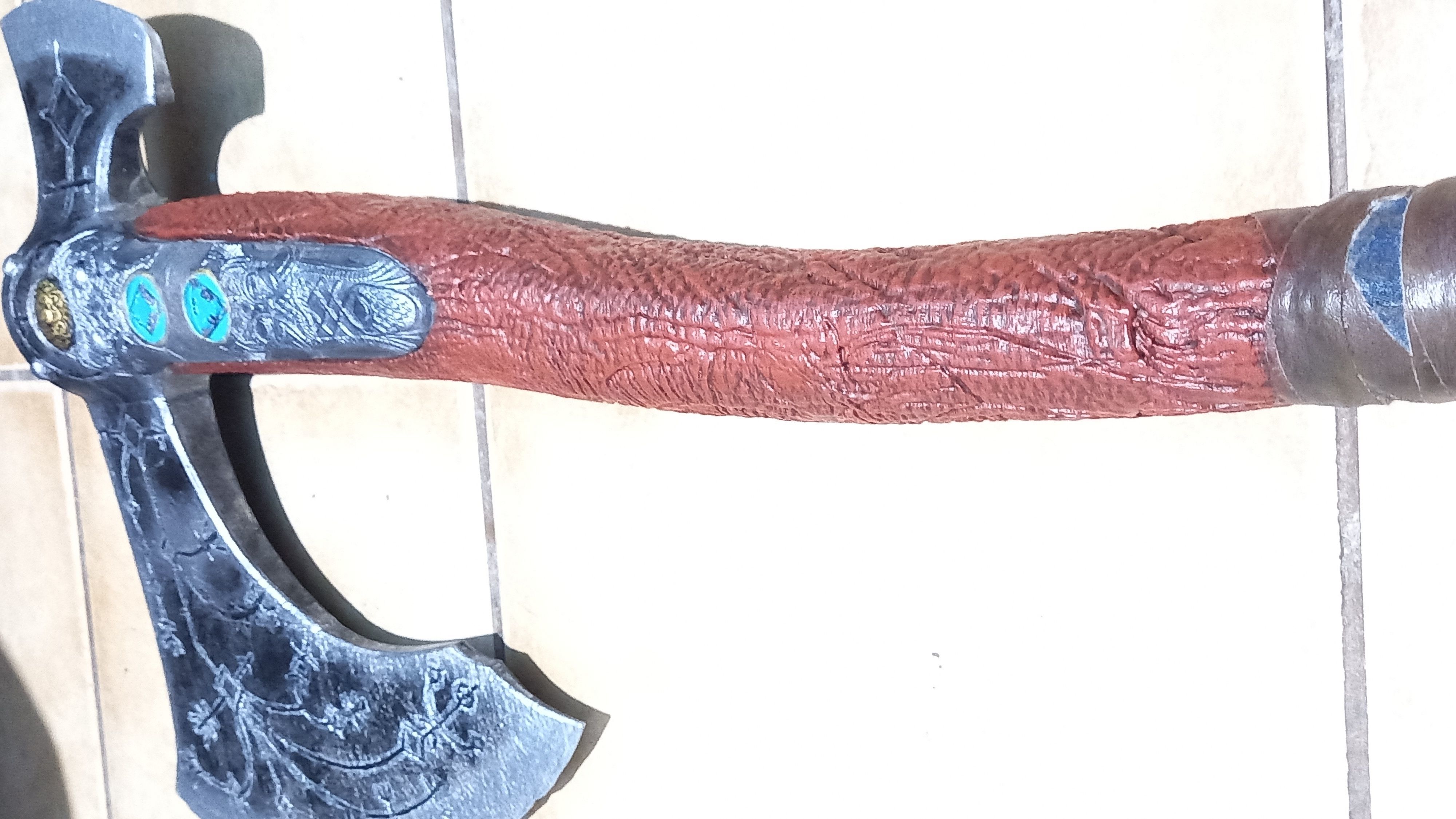 God of War leviathan axe 3D print model_8