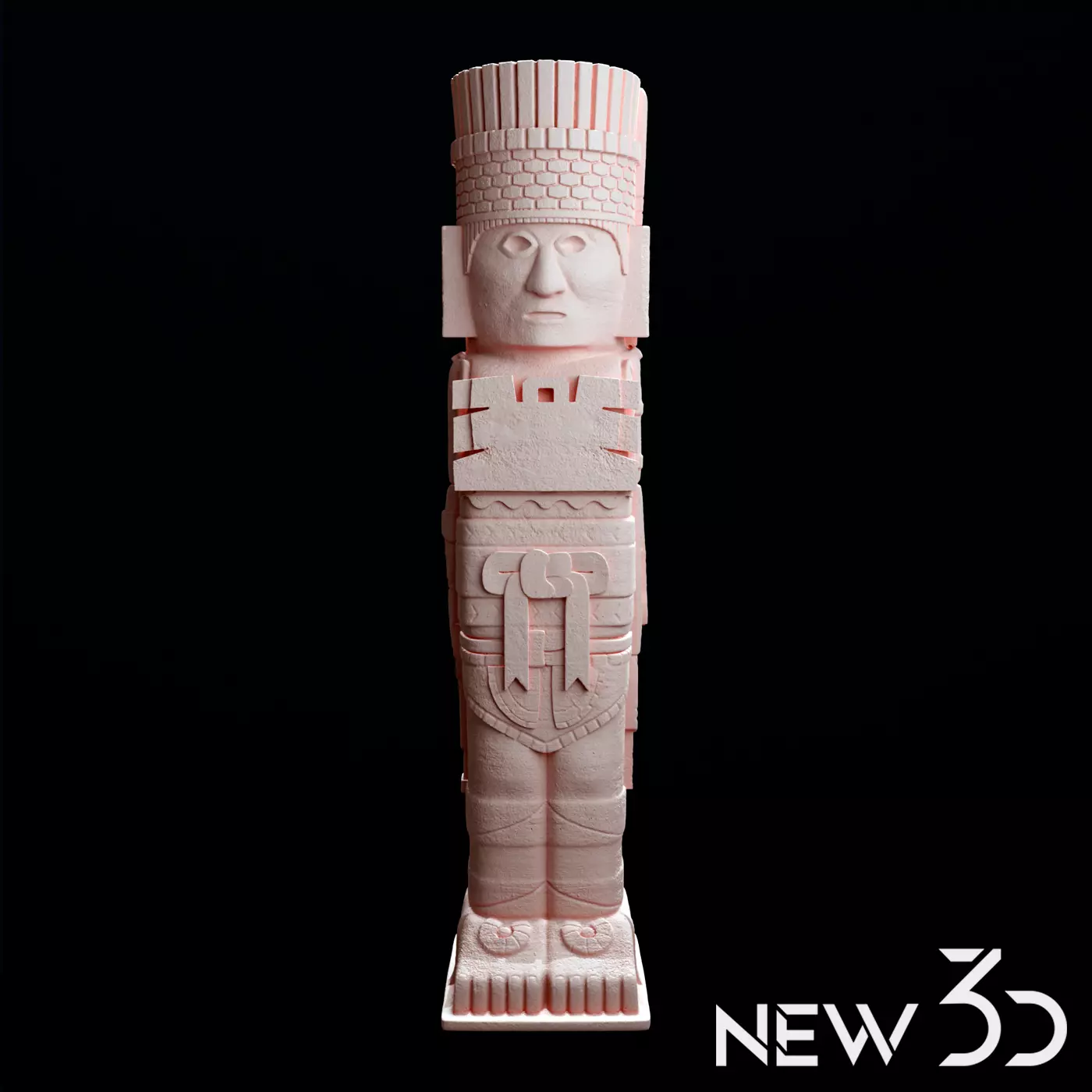Atlante de Tula Mexico 3D print model_0