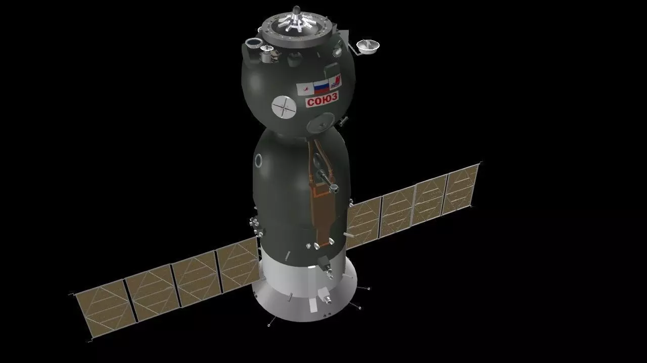 Soyuz space station Free 3D model_0