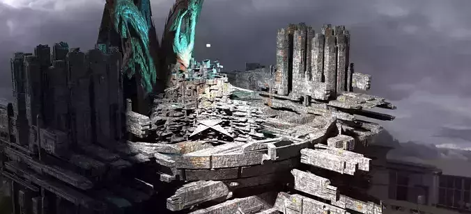 Dragon Sci fi City Construction Towers  