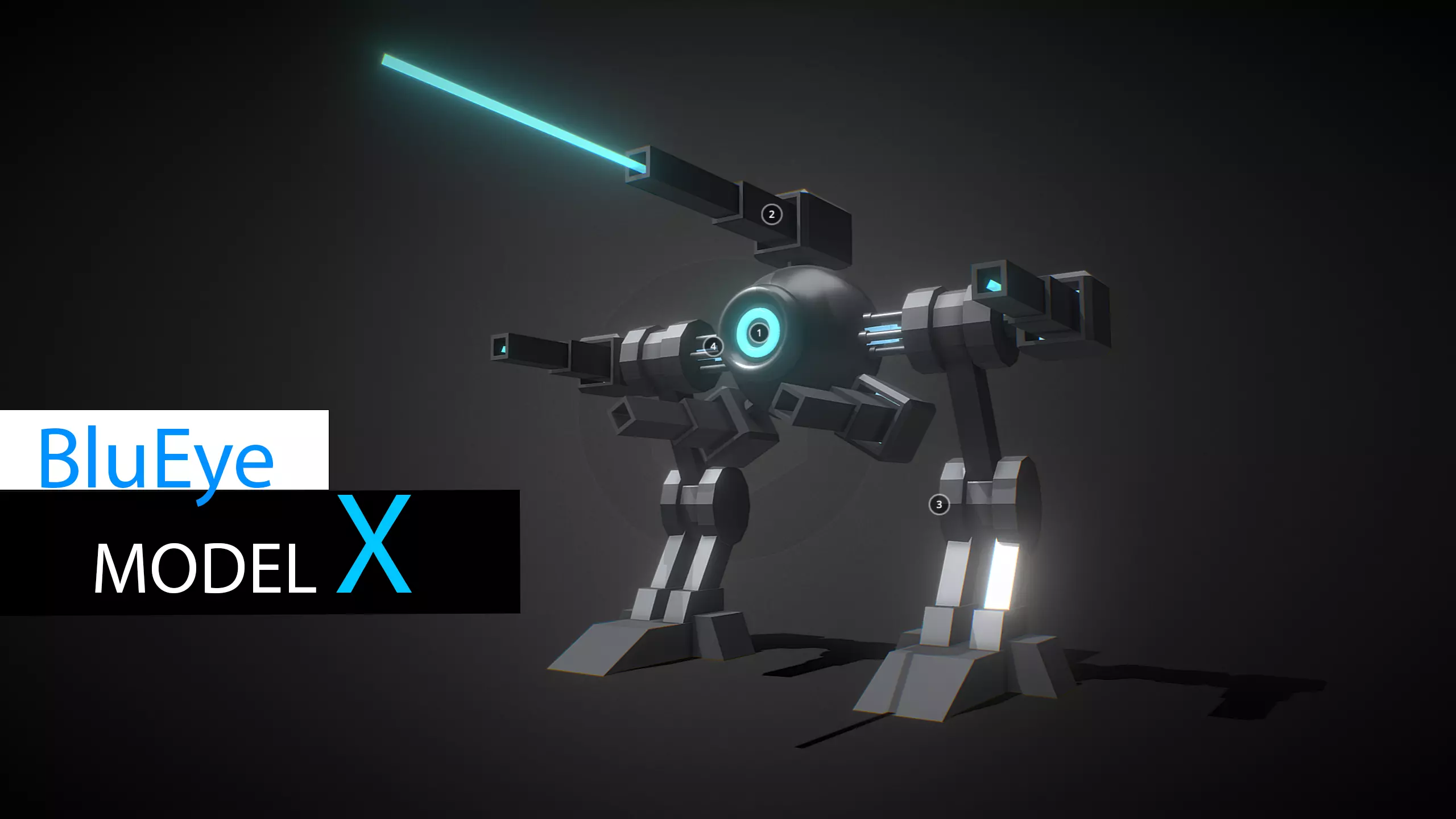 BleEye - Model X Low-poly 3D model