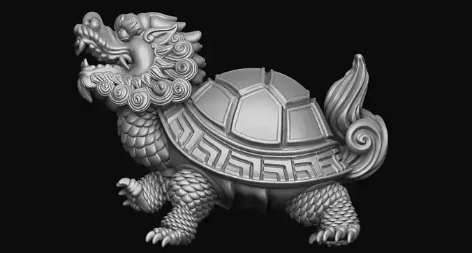 The Dragon Turtle Pendant
